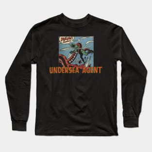 Yeeow! Undersea Agent Octopus Attack Long Sleeve T-Shirt